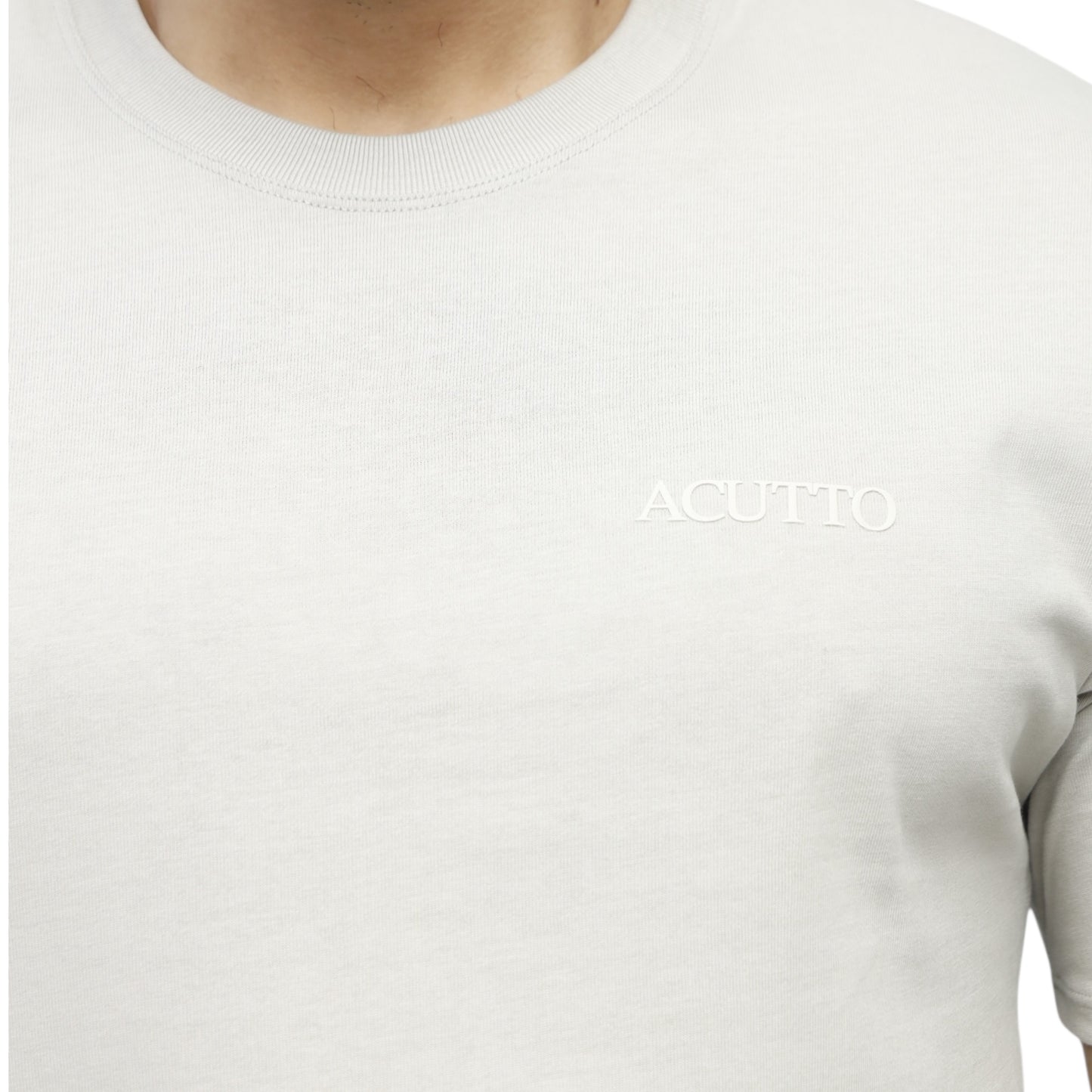 Camiseta Silenzio Uomo Gris Lusso Discreto