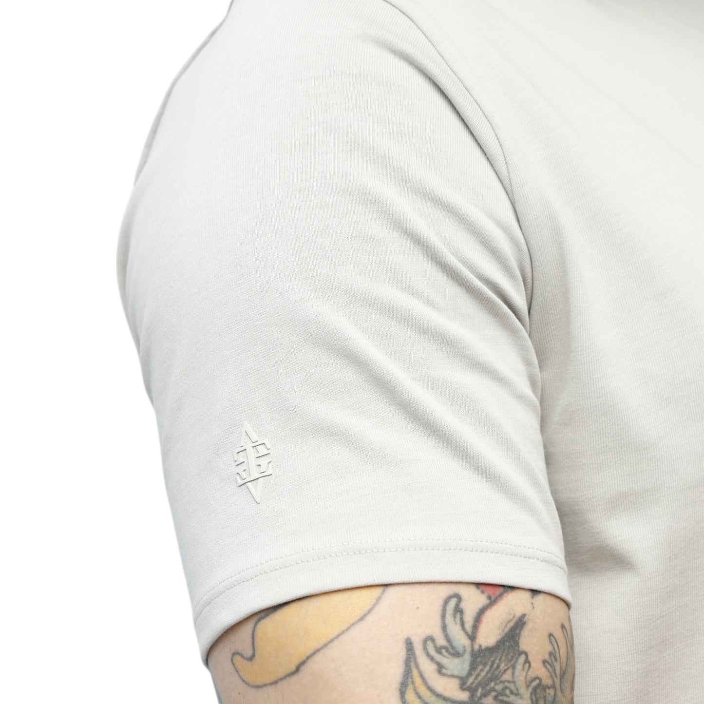 Camiseta Silenzio Uomo Gris Lusso Discreto