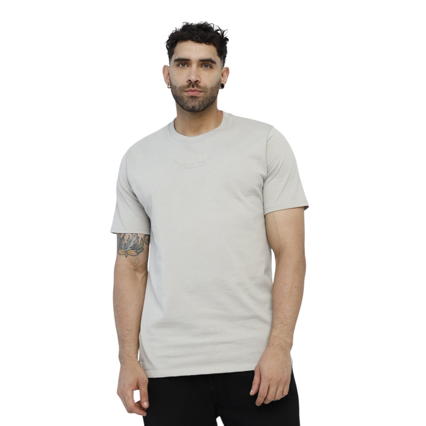 Camiseta  Eco Di Stile Gris Lusso Discreto