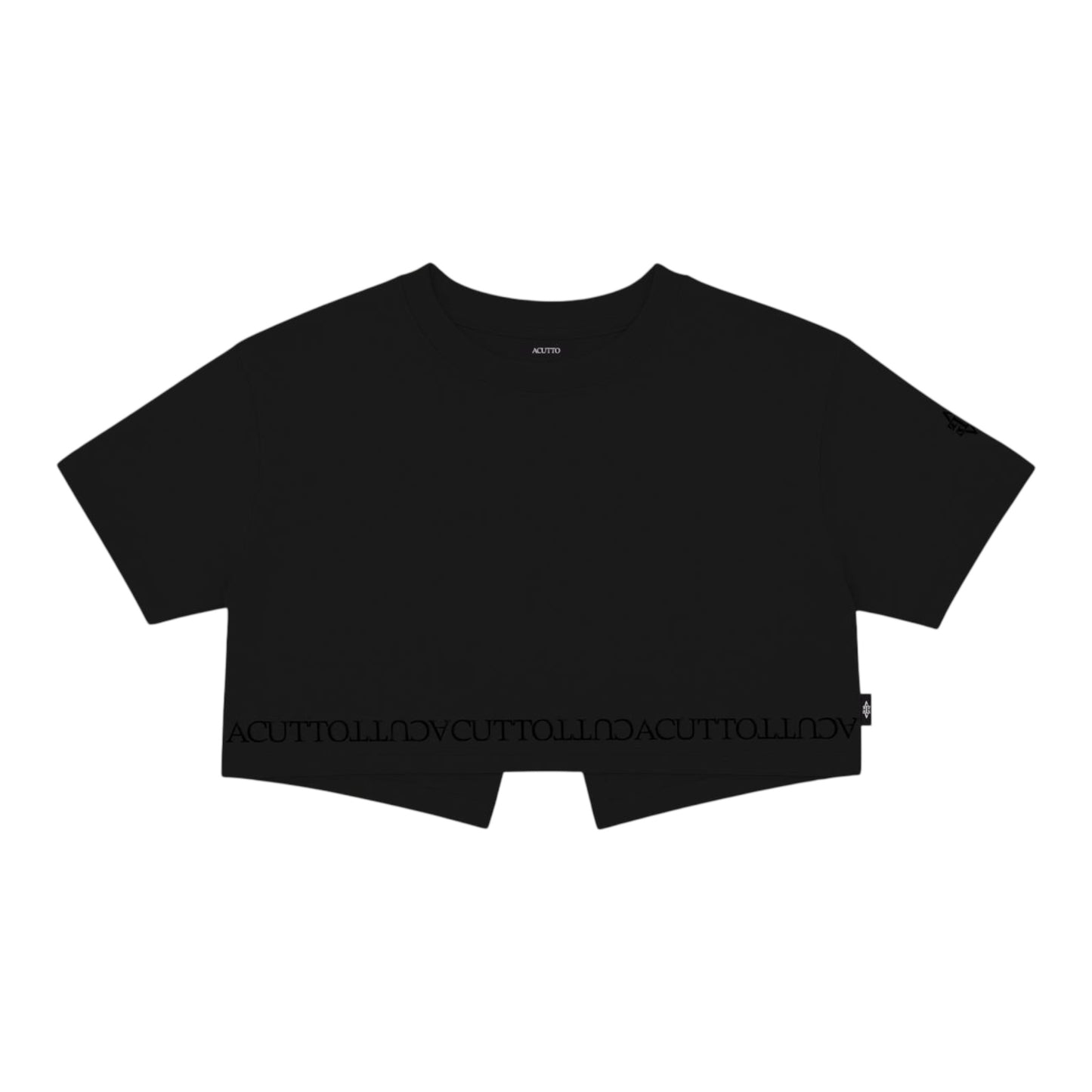 Crop Top Assenza Negro Lusso Discreto