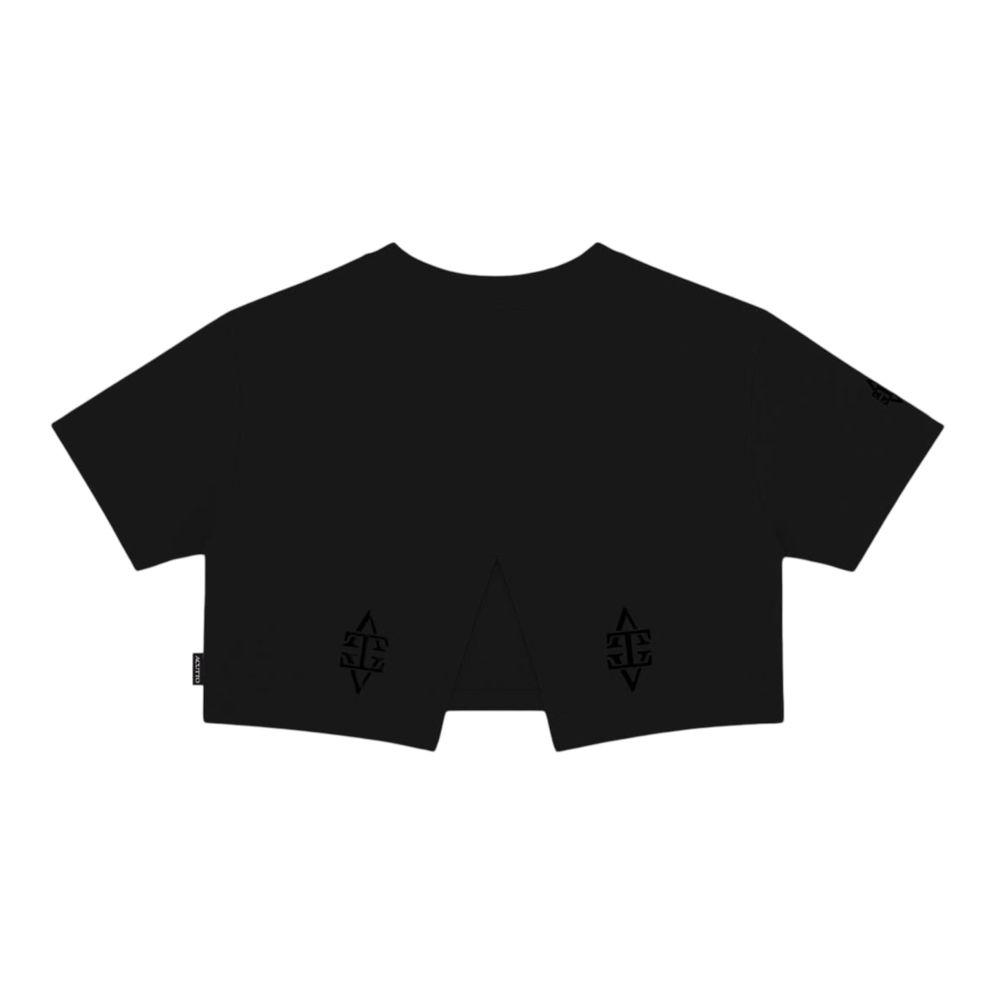 Crop Top Luce Nera Negro Lusso Discreto