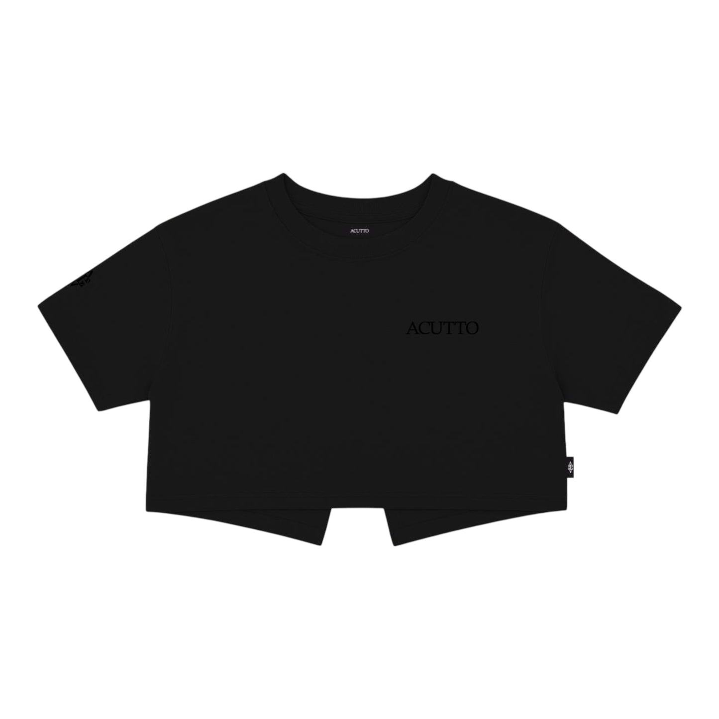 Crop Top Luce Nera Negro Lusso Discreto