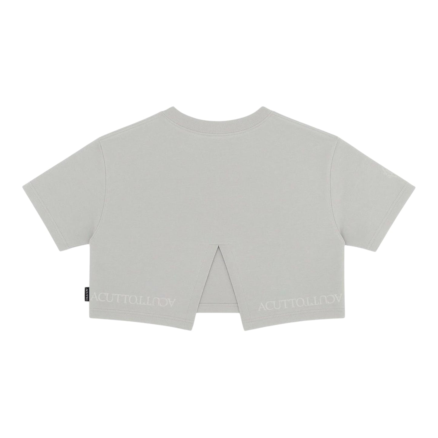 Crop Top Nebbia Gris Lusso Discreto