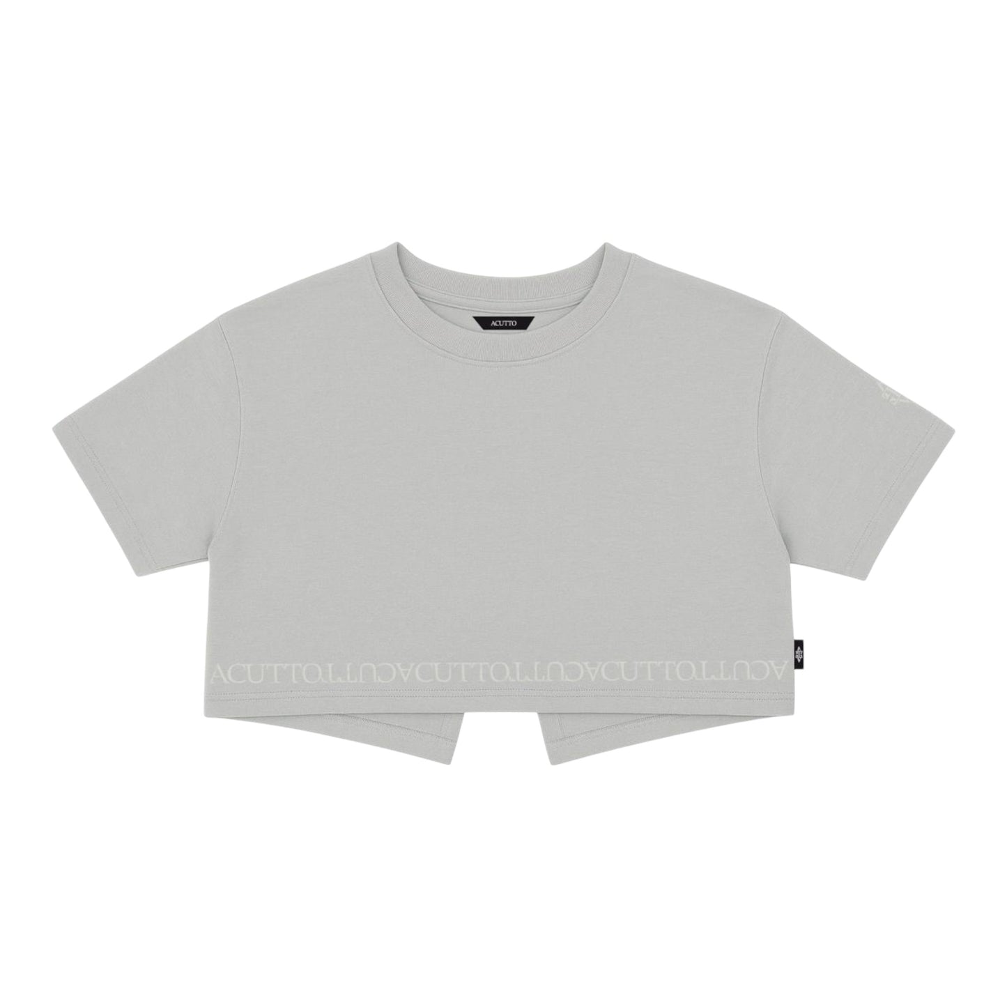 Crop Top Nebbia Gris Lusso Discreto